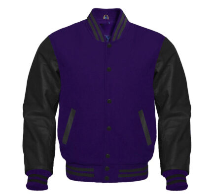 PURPLE VARSITY JACKET WOMEN