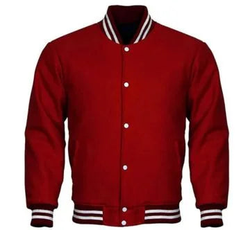 MAROON VARSITY JACKET MENS