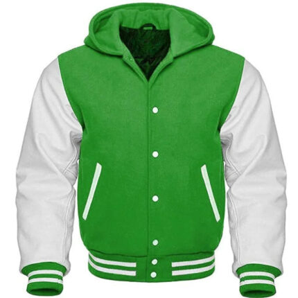 VARSITY JACKET WITH HOODIE WOMENS