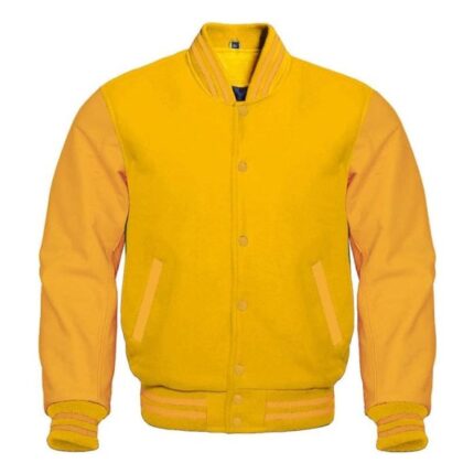ALL YELLOW VARSITY JACKET
