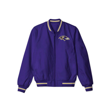Baltimore Ravens Lightweight Bomber Jacket – NFL Bomber Jacket - Clubs Varsity