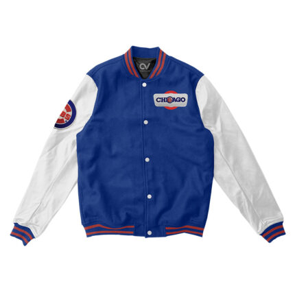 Chicago Cubs Varsity Jacket White - MLB Varsity Jacket - Clubs Varsity