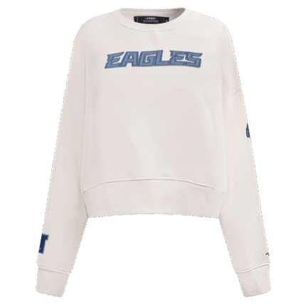 NFL PHILADELPHIA EAGLES VARSITY BLUES WOMEN'S W CREWNECK (LINEN)