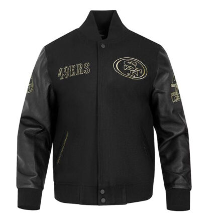 PRO STANDARD BLACK SAN FRANCISCO 49ERS VARSITY JACKET