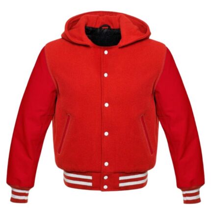 RED VARSITY HOODIE