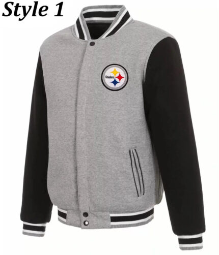 Pittsburgh Steelers Wool/Leather Varsity Jacket-02